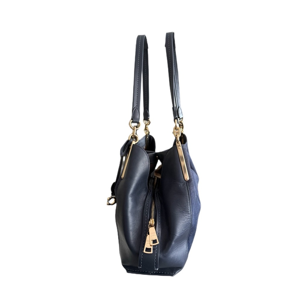 Coach Dalton 31 Horse and Carriage Jacquard Shoulder Bag - Blue Denim. LIKE NEW - Picture 5 of 13
